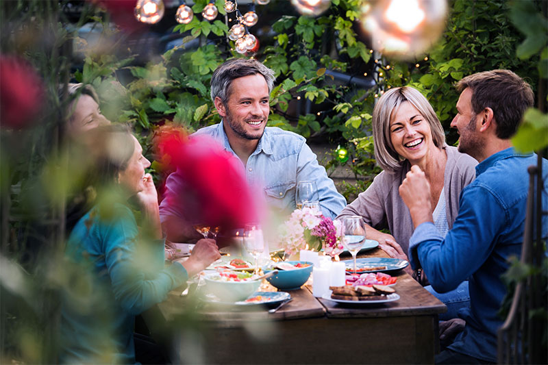 Eating On The Outdoor Patio - Low Risk