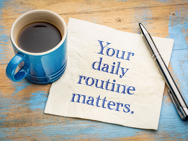 Establish routines