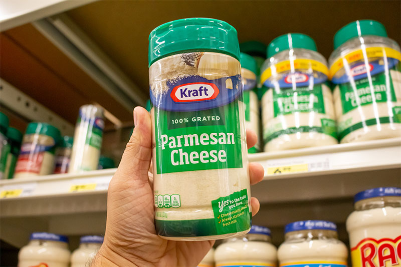 Bottled Parmesan cheese