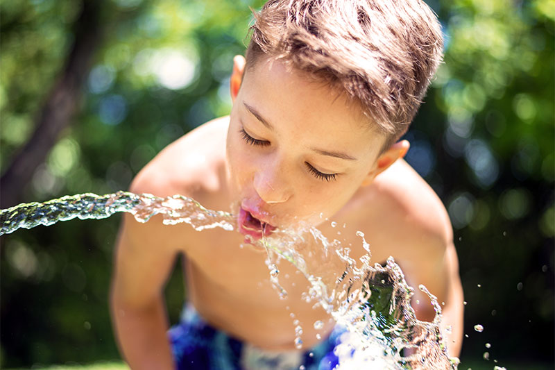 drink water From A Garden Hose